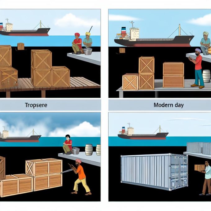 The evolution of shipping containers.